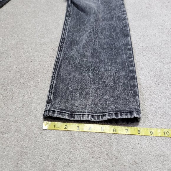 AFRM Fez Straight Leg Carpenter Jeans Hi-Rise Utility Acid Wash Women 28 x 30.5" - Picture 14 of 14